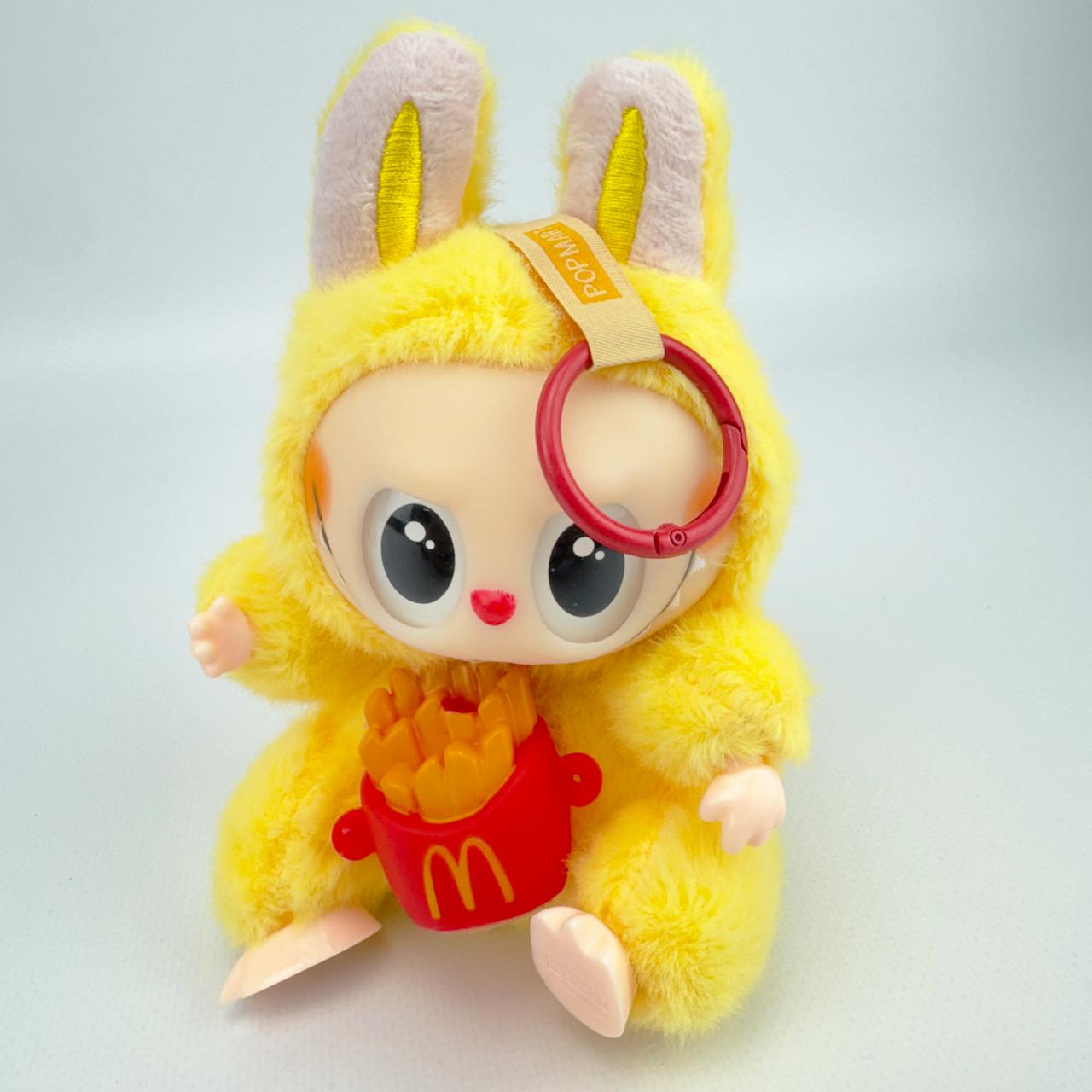 М'яка іграшка-брелок Лабубу 16 см Жовтий (27876675)