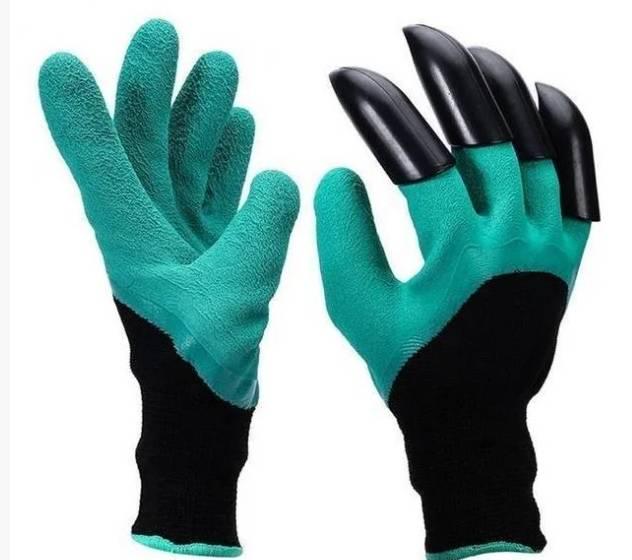 Рукавички гумові Garden Genie Gloves з кігтями для саду та городу (26121) Рукавички гумові Garden Genie Gloves з кігтями для саду та городу (26121)