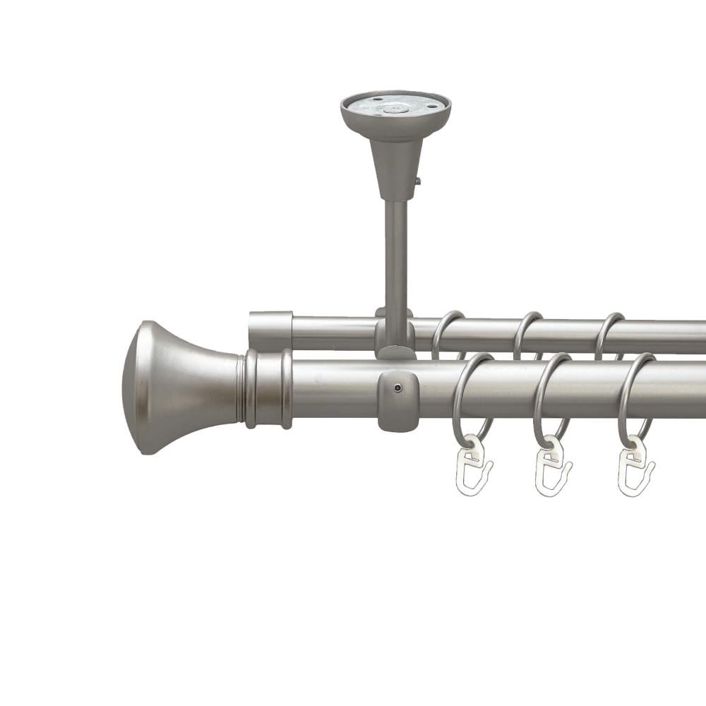 Карниз Orvit Люксор двухрядный гладкий 160 см Сатин (00-00023800)