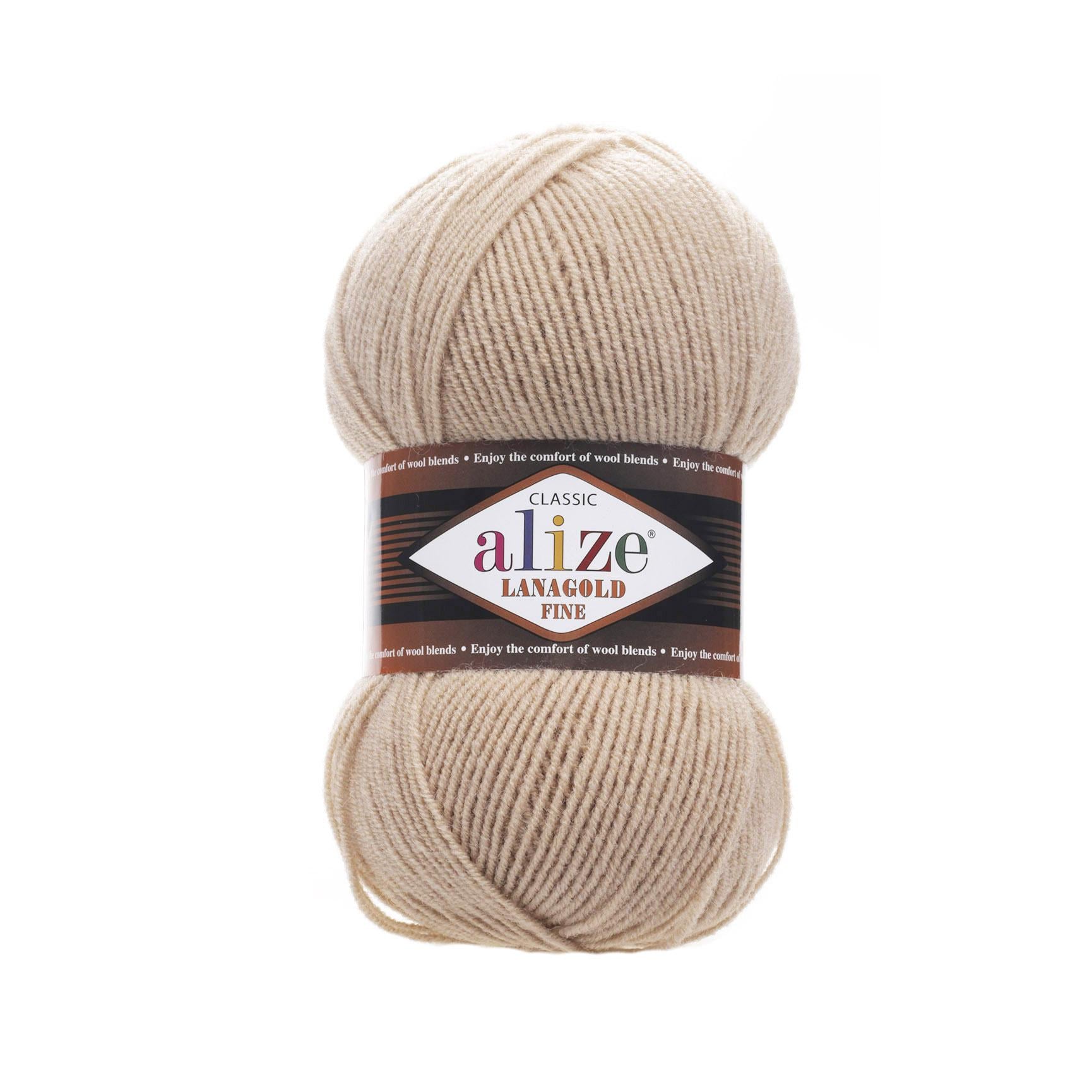 Пряжа Alize Lana Gold Fine 585 Камень (5964)