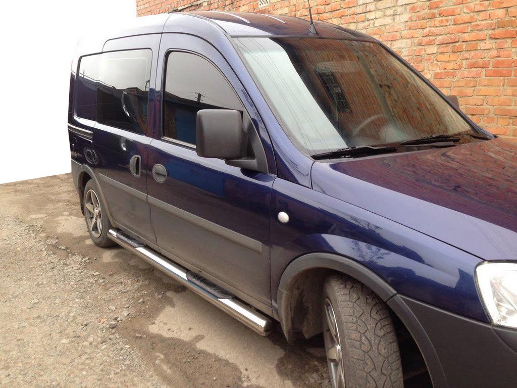 Боковые трубы CAN для Opel Combo 2002-2012 гг. нержавеющая сталь Хром
