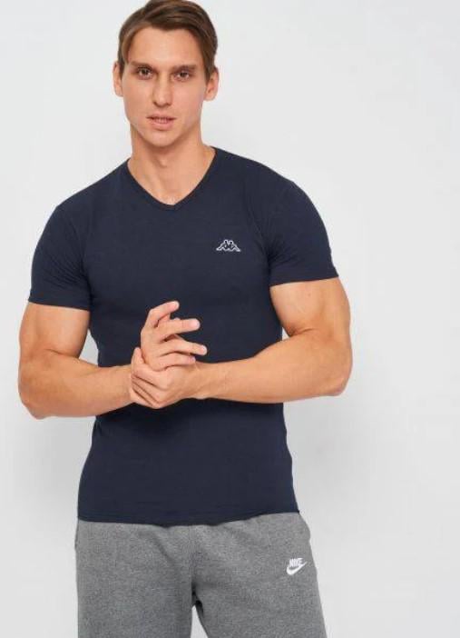 Футболка KAPPA KONTROLL T-shirt Mezza Manica Scollo V L Темно-синий (K1311 BluNavy-L)