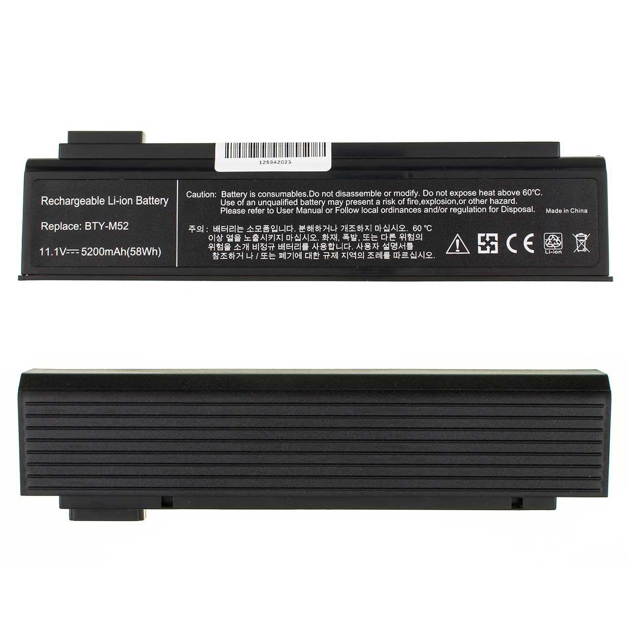 Акумулятор для ноутбука MSI MegaBook M520 5200 mAh 111V 58 Wh - фото 2
