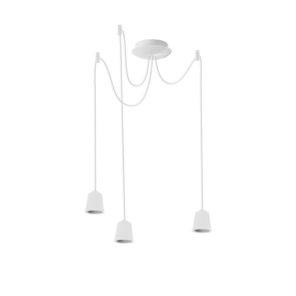 Підвісний світильник ERKA 323 стельовий 3xЕ27 2 м Білий (27550870)