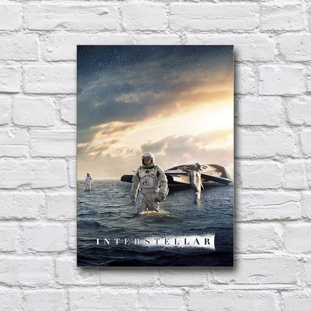 Постер дерев'яний фільму Інтерстеллар 210х297 мм