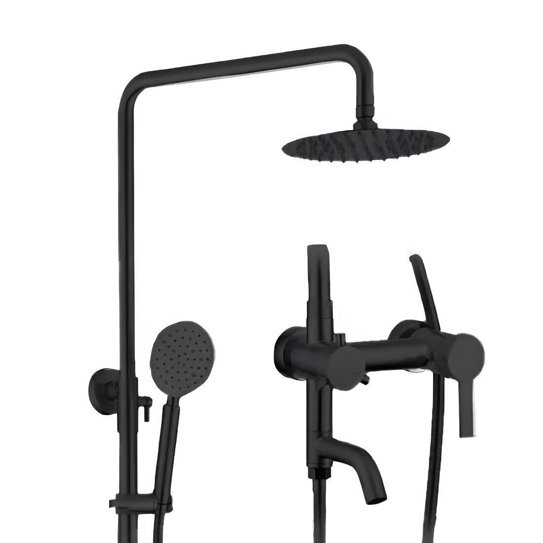 Душевая система Wezer EKO16А-01ВLACK 3 режима Черный (SQ-1044062)