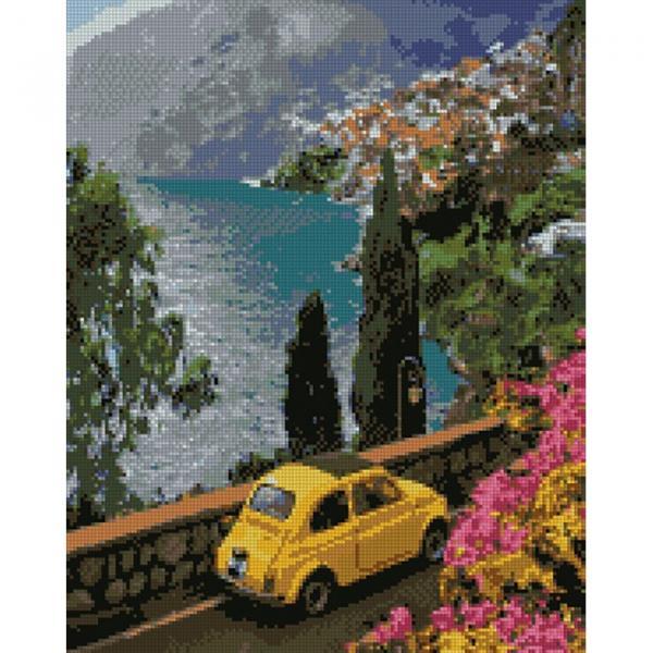 Алмазная мозаика Идейка Морская Поездка к морю 40х50 см холст на подрамнике (AMO7036-mt)