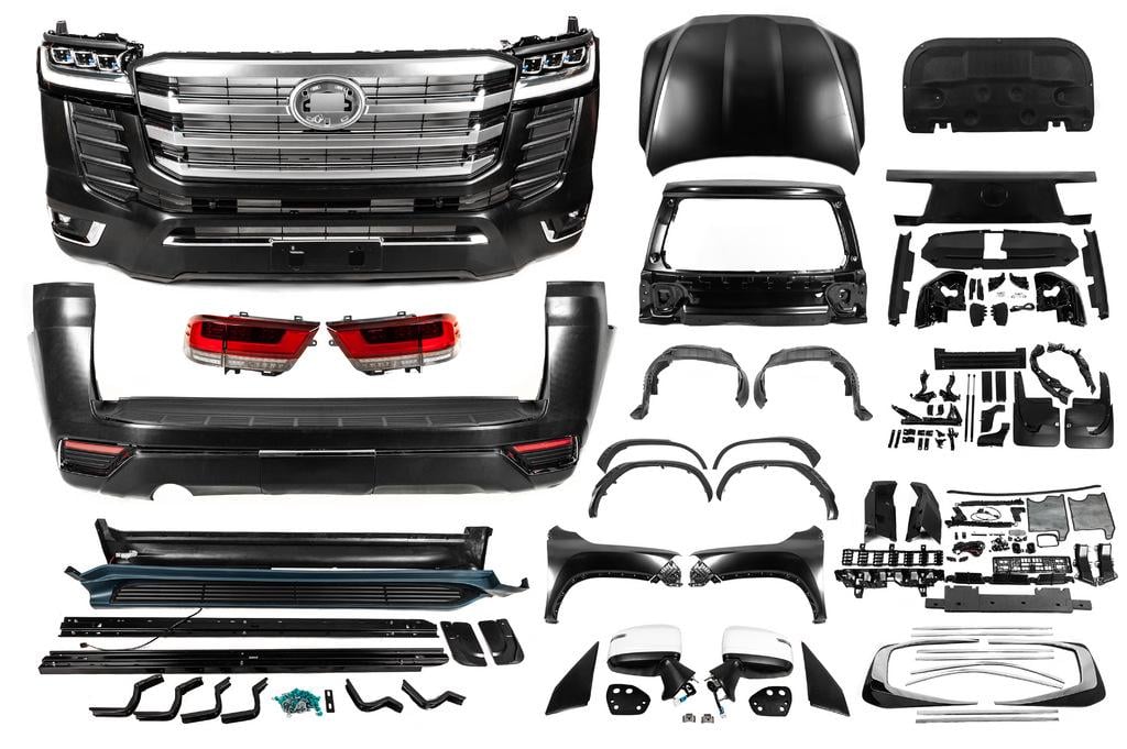 Комплект рестайлинга на LC 300 High-Line 1234 Upgrade для Toyota Land Cruiser 200 разные материалы Под покраску Комплект рестайлинга на LC 300 High-Line 1234 Upgrade для Toyota Land Cruiser 200 разные материалы Под покраску