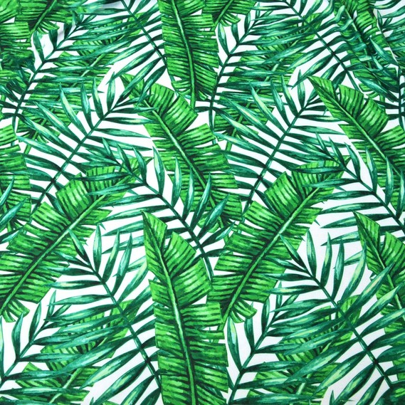 Ткань бифлекс набивная IDEIA Папороть флора 1,5 м Зелений (2200004178875)