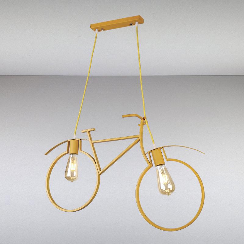 Люстра подвесная Light House LS-13157-2 на две лампы Желтый