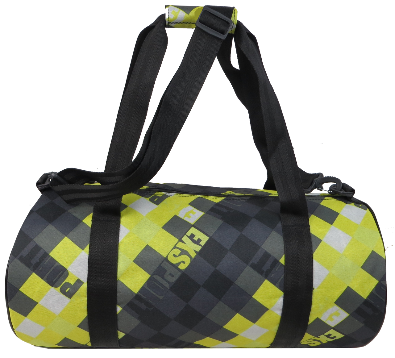 Сумка спортивная для тренировок Wallaby 28 л Салатовый с черным - фото 4