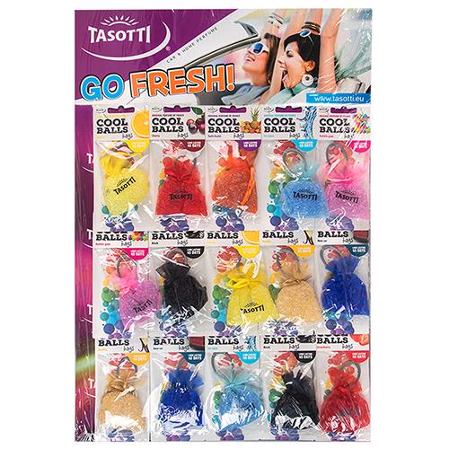 Ароматизатор на зеркало мешочек Tasotti серия Cool Balls Bags MIX (15/300)