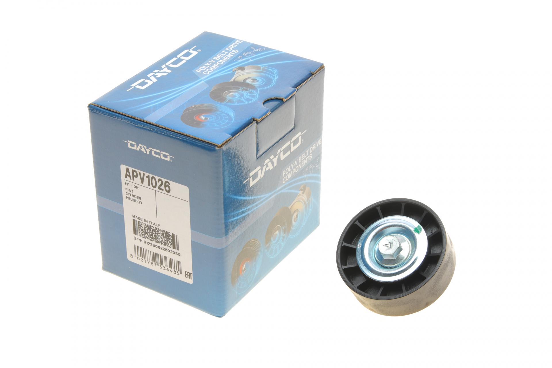 Ролик генератора DAYCO Citroen Jumper/Fiat Ducato/Peugeot Boxer 2.3D-3.0D 94- паразитный 69,7х24,7 мм (APV1026 DAYCO)