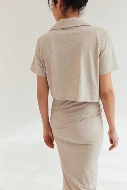 Юбка H&M 1181510П S Бежевый - фото 3