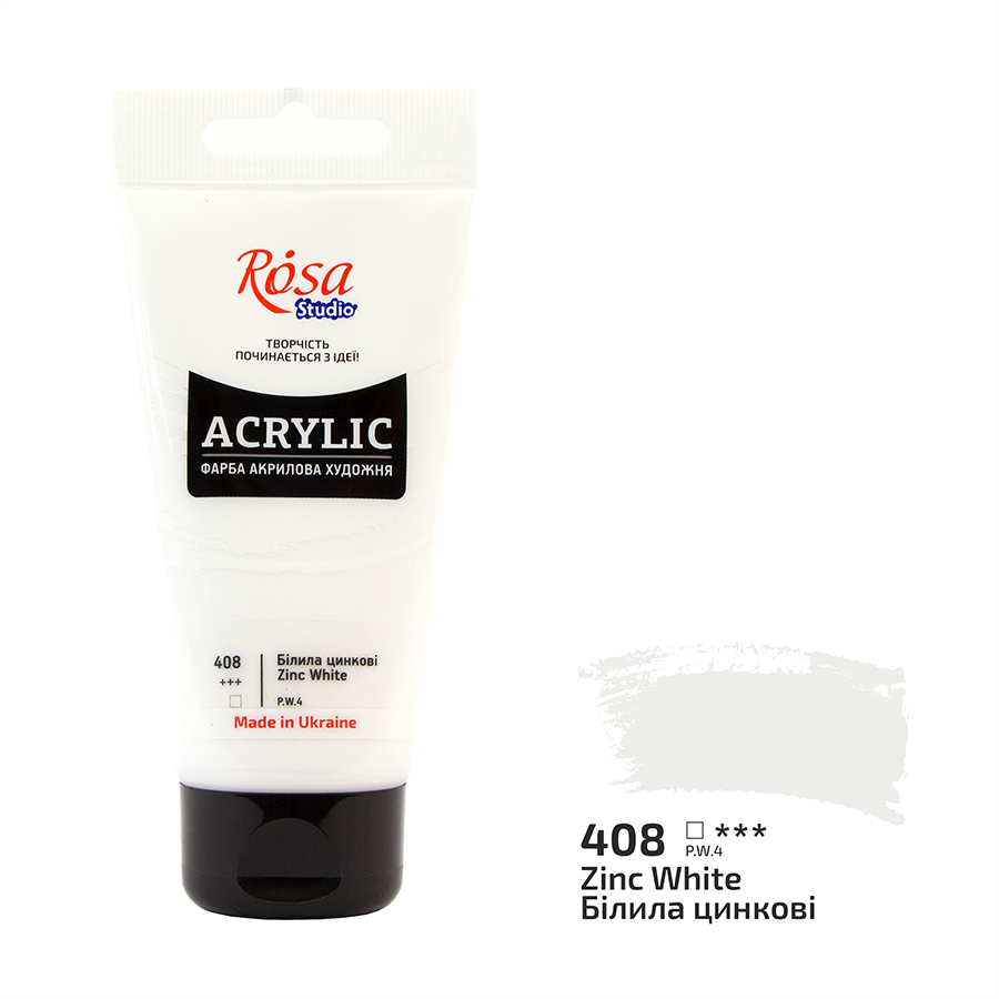 Акриловая краска ROSA Studio 32241408 3 шт. 75 мл Белила цинковые/408 (4823098528074) Акриловая краска ROSA Studio 32241408 3 шт. 75 мл Белила цинковые/408 (4823098528074)