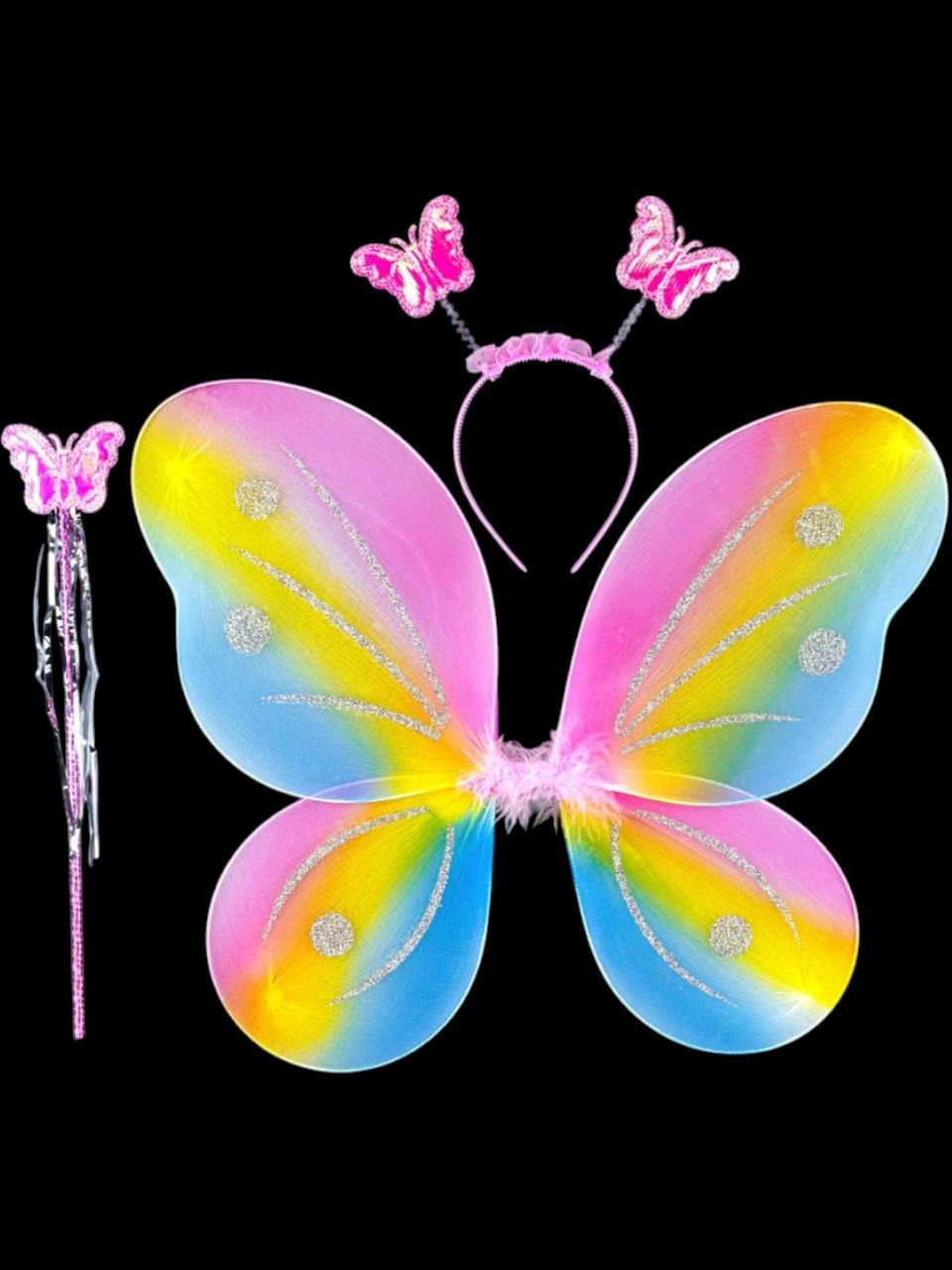 Крила-метелики Феї 39x44 см Райдужний (2800206708) - фото 2 Крила-метелики Феї 39x44 см Райдужний (2800206708) - фото 2