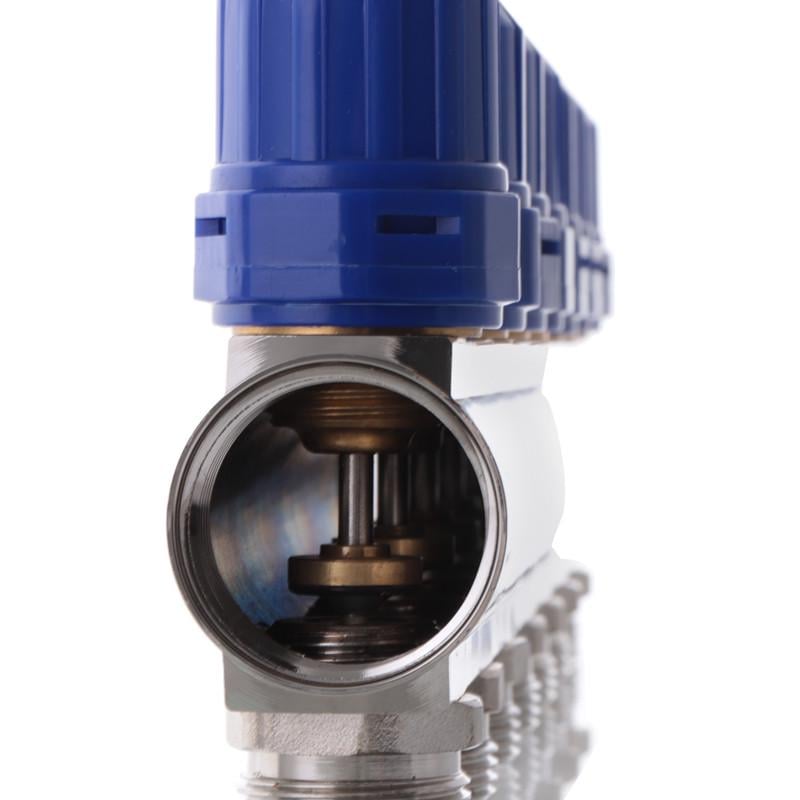 Коллекторный блок с расходомерами KOER KR.1110-03 1"x3 WAYS (KR2640) - фото 4 Коллекторный блок с расходомерами KOER KR.1110-03 1"x3 WAYS (KR2640) - фото 4