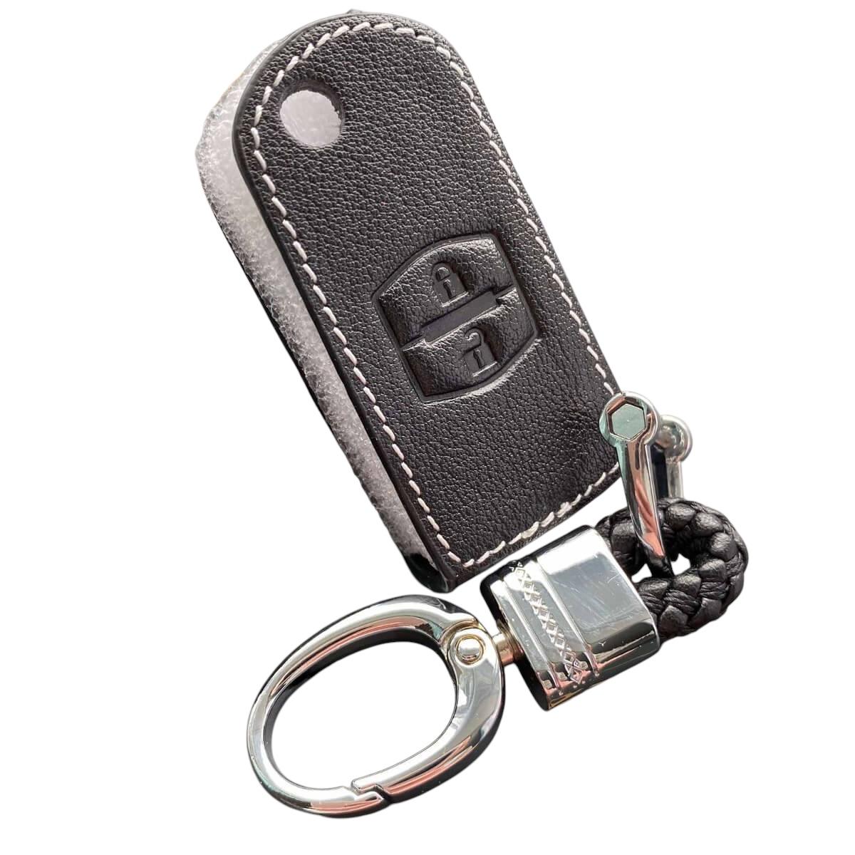 Чехол кожаный для ключа Mazda (ma2le2b)