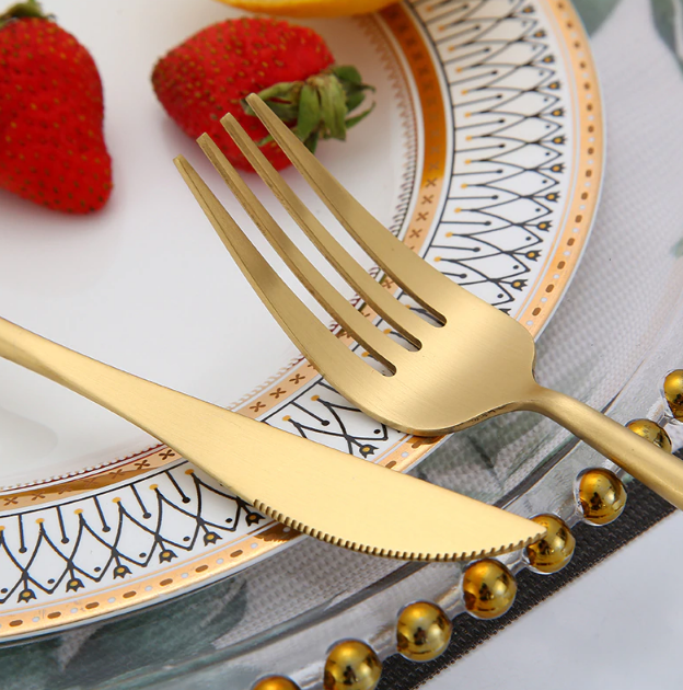 Ніж столовий REMY-DECOR Золотий - фото 3 Ніж столовий REMY-DECOR Золотий - фото 3