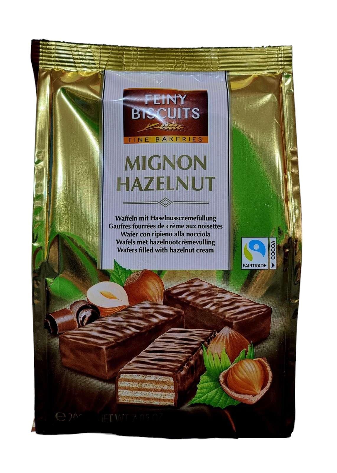 Вафли Feiny Biscuits в шоколаде с ореховым кремом 200 г Золотой (57754) Вафли Feiny Biscuits в шоколаде с ореховым кремом 200 г Золотой (57754)
