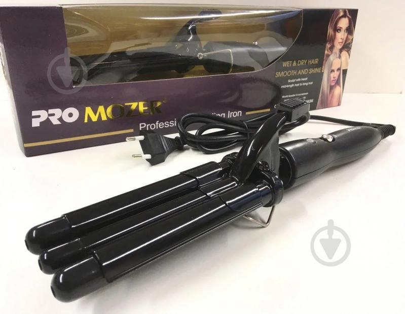 Плойка Для Волос Тройная Pro Mozer Mz 6621 Черный (351732)