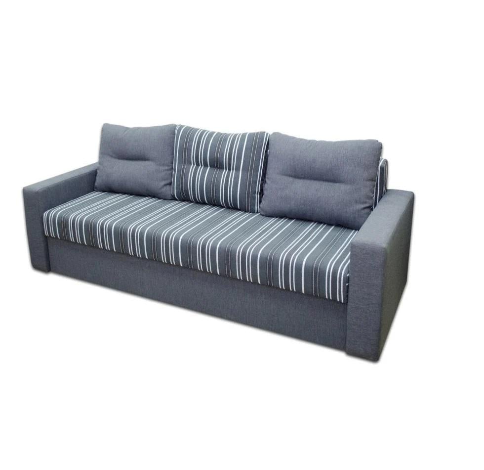 Диван раскладной Lectus Боннель Карат ортопедический с пружинным блоком металл/дерево/ДСП/текстиль Серый