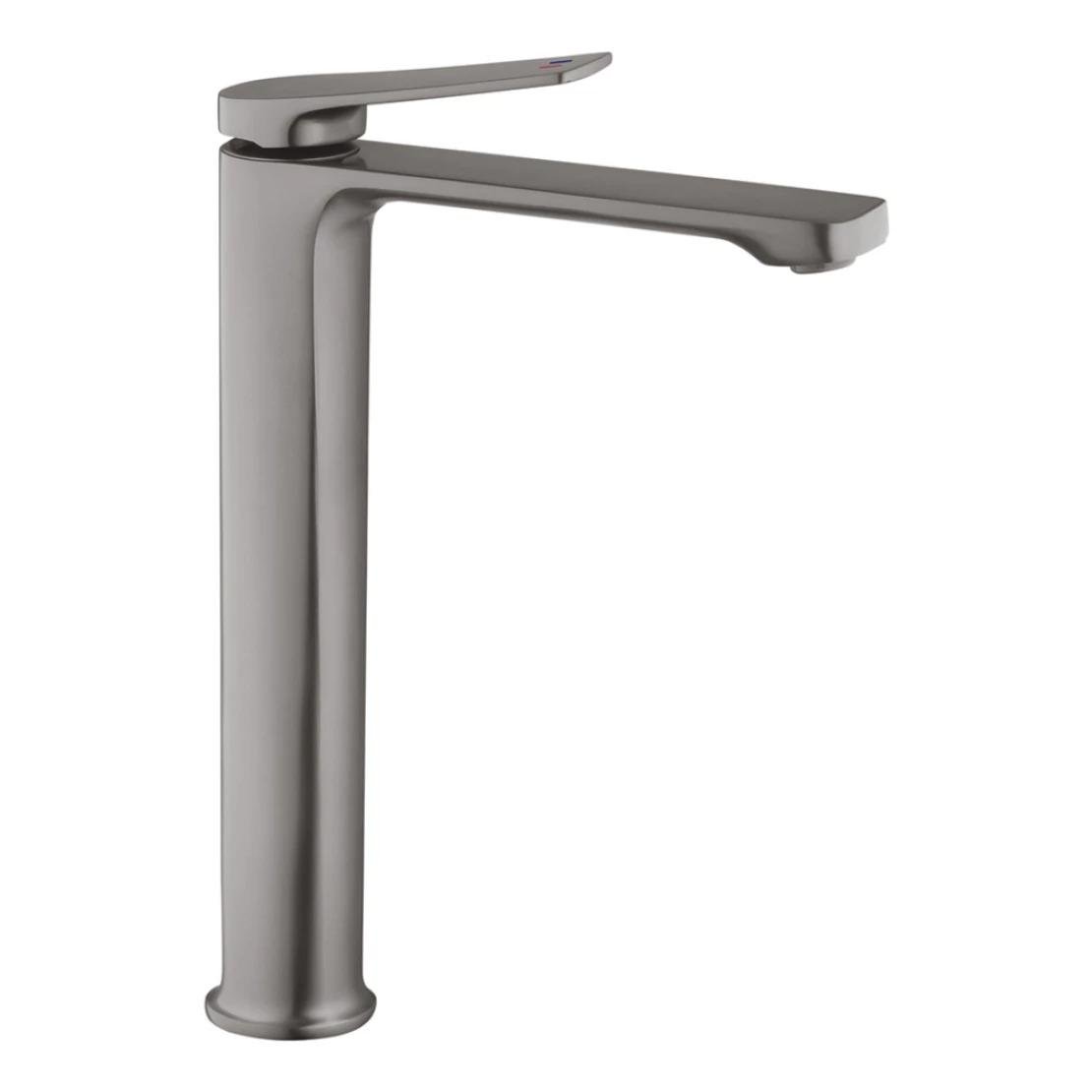 Змішувач для умивальника високий Kroner KRP Makon GRP010-3 Графітовий (23252154)