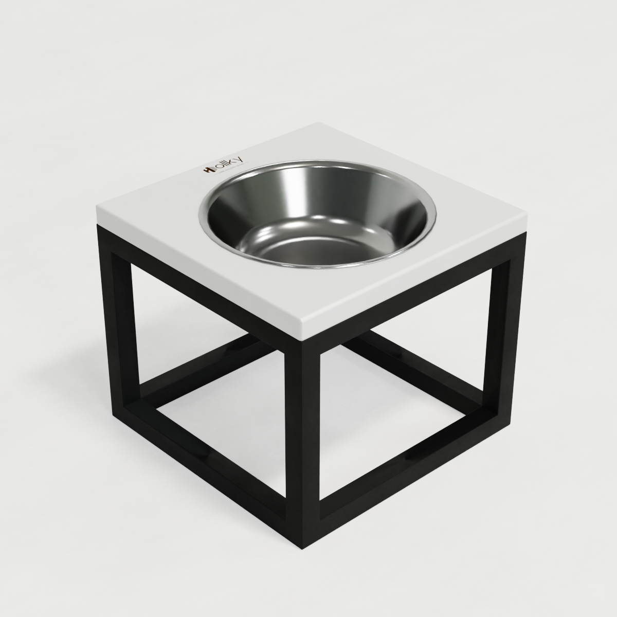 Миска на підставці для великих собак Hollky Base Solo XL 1,8 л (XL-262620-BLWH) - фото 5 Миска на підставці для великих собак Hollky Base Solo XL 1,8 л (XL-262620-BLWH) - фото 5