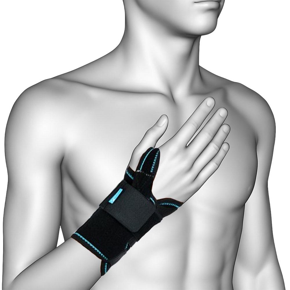 Ортез на променево-зап'ястковий суглоб Алком із металевою шиною правий (4069)