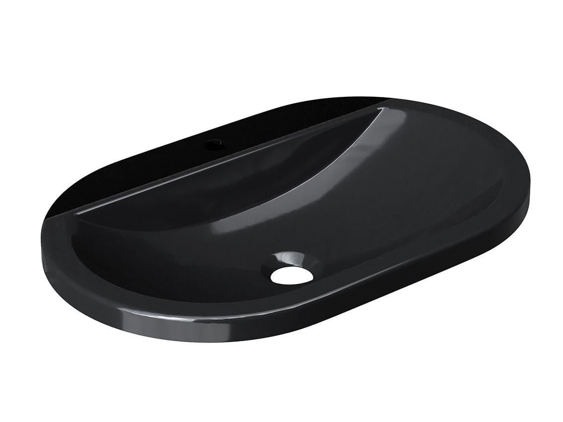 Умивальник накладний Luxor Europa Low Black (706) - фото 2