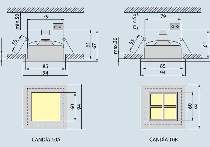 Світильник точковий Brilum CANDIA 10B Срібний - фото 3