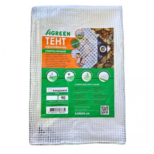 Тент армированный AGREEN 90 г/м² 4х5 м Прозрачный (10705344)