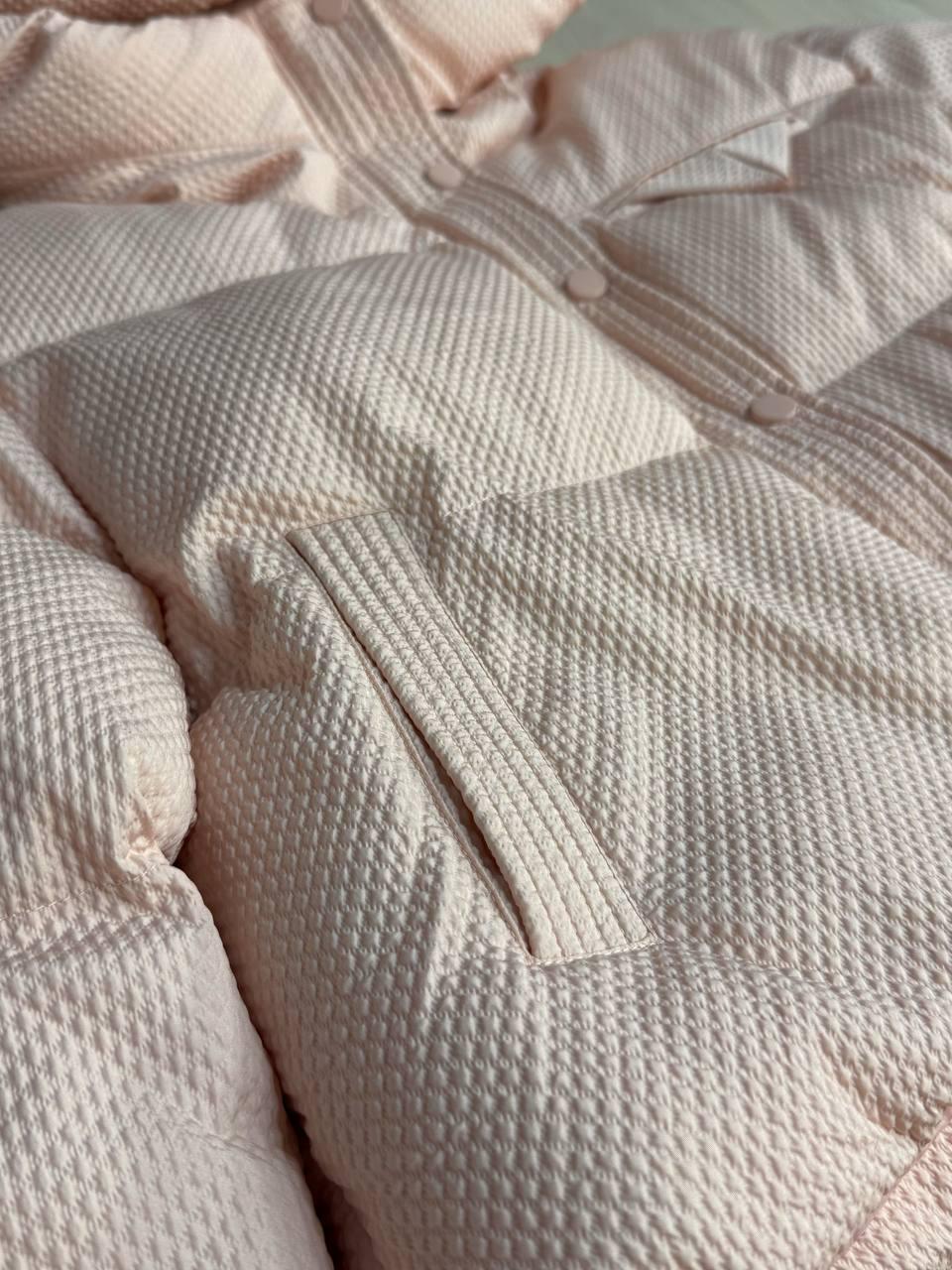 Куртка женская LADY YEP 10039 вафельная пуффер оверсайз с капюшоном р. 44 Пудровый (4886) - фото 8 Куртка женская LADY YEP 10039 вафельная пуффер оверсайз с капюшоном р. 44 Пудровый (4886) - фото 8