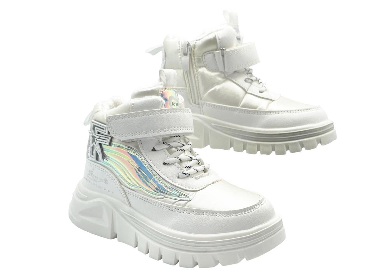 Черевики зимові для дівчаток BBT T6972-6/25 р. 25 Білий