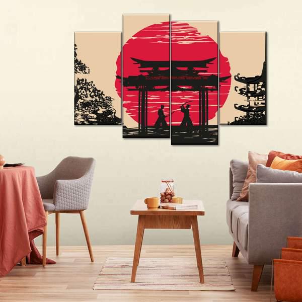 Модульная картина KIL Art Традиционная из четырех частей 89x56 см (M4_M_136)