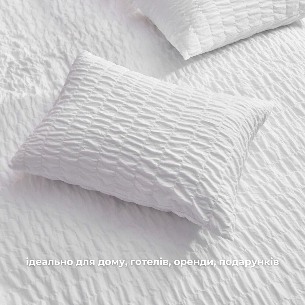 Комплект постельного белья евро IDEIA Cloud Dream жатка подарочная упаковка Белый (26357) - фото 9 Комплект постельного белья евро IDEIA Cloud Dream жатка подарочная упаковка Белый (26357) - фото 9