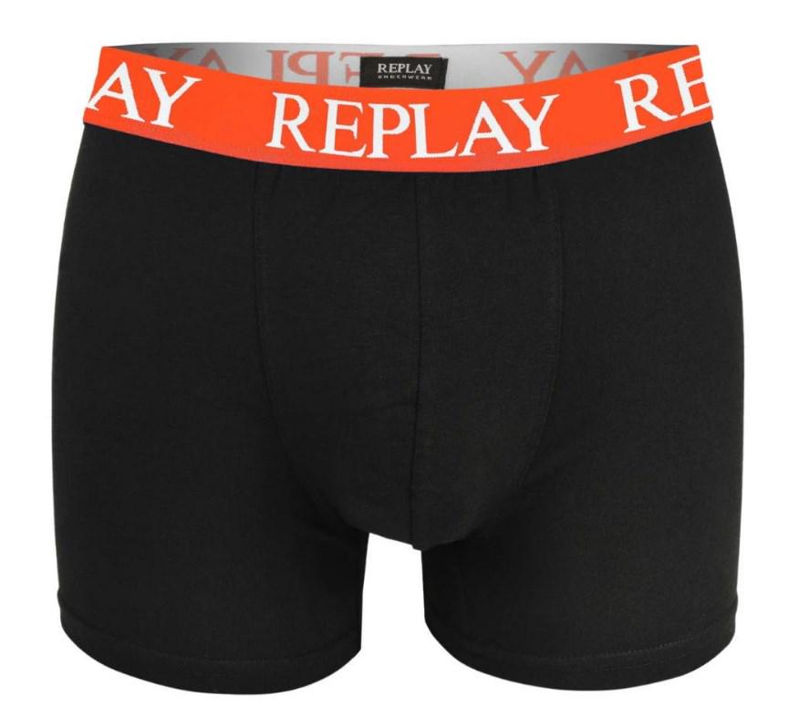 Труси боксери чоловічі анатомічні Replay 2 шт. M Чорний/Помаранчовий (8652132) - фото 3 Труси боксери чоловічі анатомічні Replay 2 шт. M Чорний/Помаранчовий (8652132) - фото 3