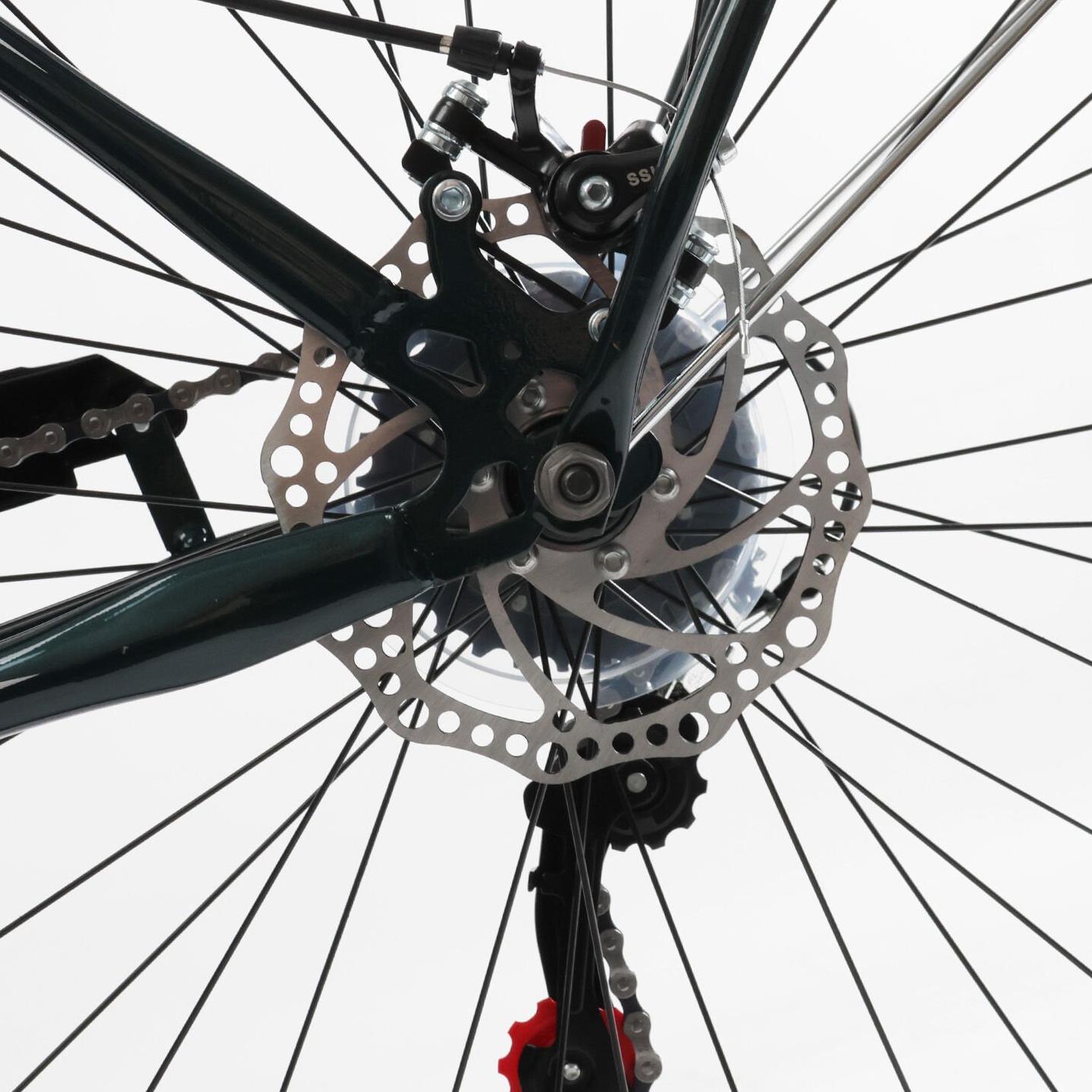 Велосипед городской Corso Liberty с корзиной и багажником рама 20"/28" Зеленый - фото 7 Велосипед городской Corso Liberty с корзиной и багажником рама 20"/28" Зеленый - фото 7