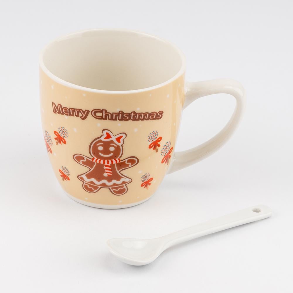 Набір кухлів з ложечками Merry Christmas 2 шт. 180 мл - фото 4 Набір кухлів з ложечками Merry Christmas 2 шт. 180 мл - фото 4