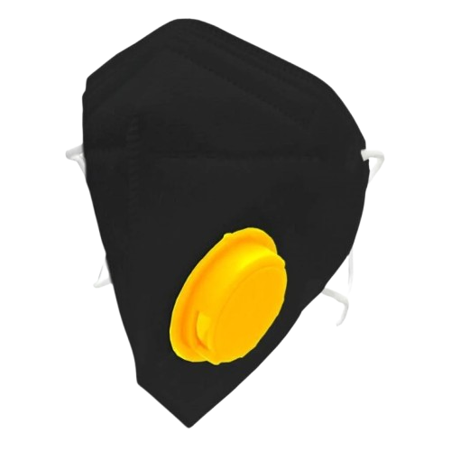 Респіратор Ruta 2 КN95 FFP 2 с клапаном Чорни (2601398) - фото 4