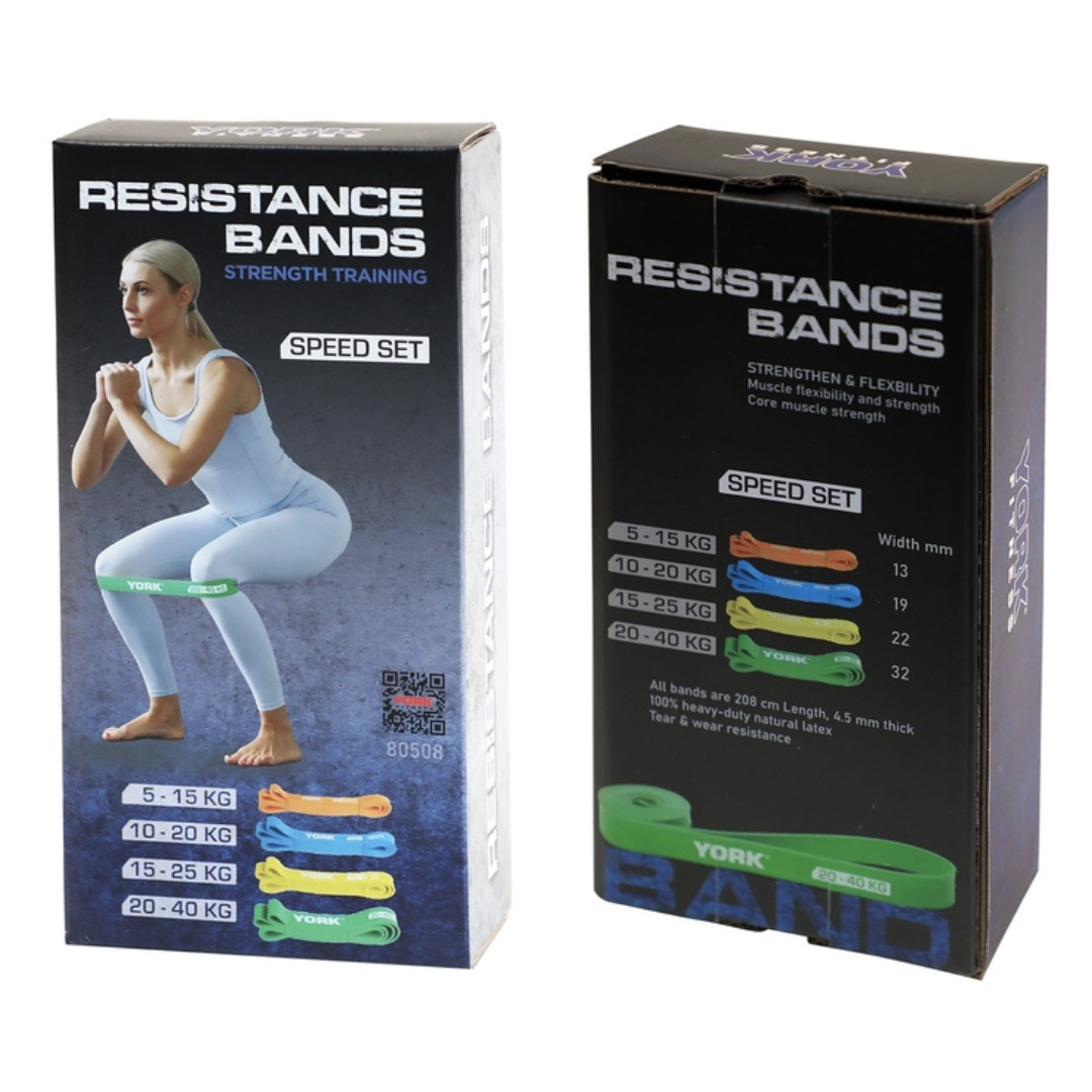 Набір резинок для фітнесу Fitness York 4 шт. 5-40 кг (3695) - фото 11 Набір резинок для фітнесу Fitness York 4 шт. 5-40 кг (3695) - фото 11