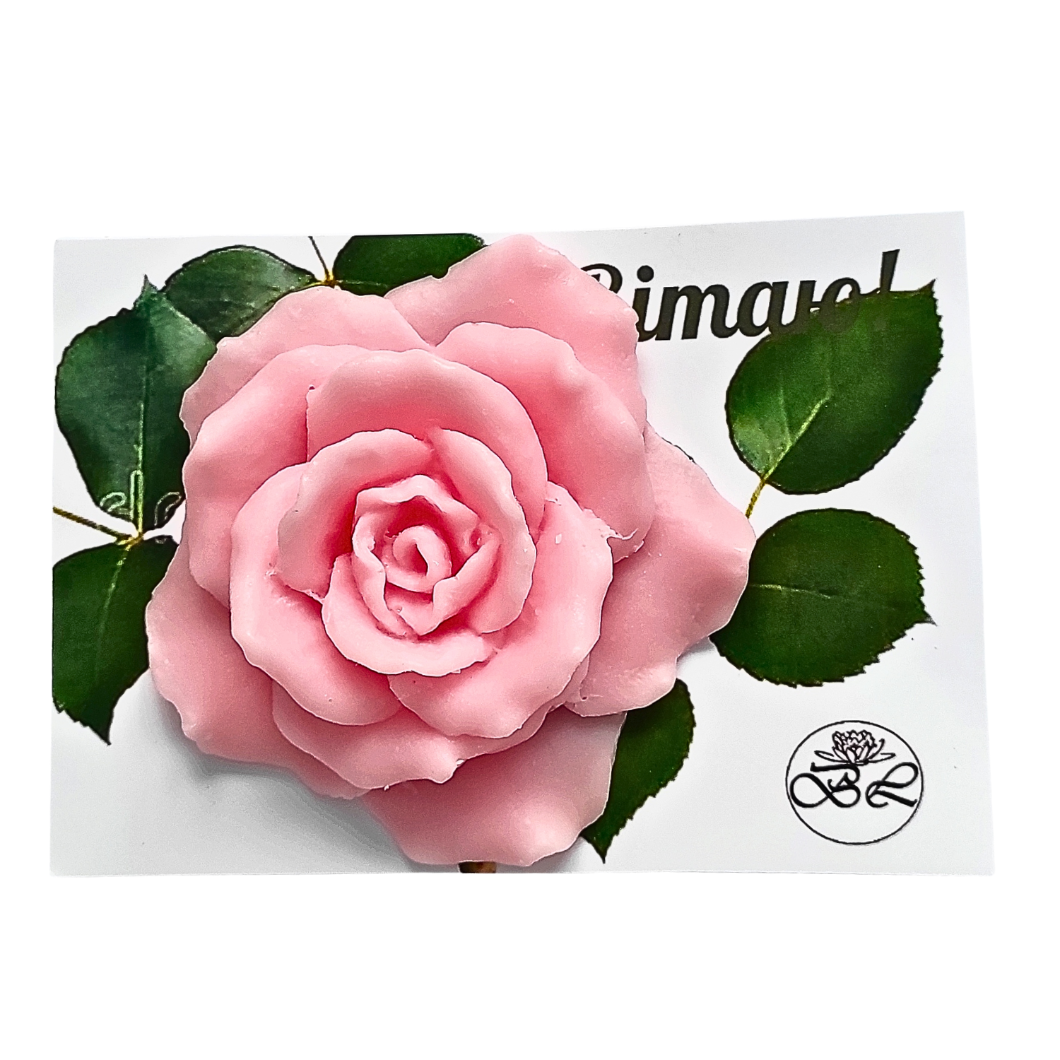 Мыло-открытка Bila Lileya Розовая роза в пакете ручная работа (MS-00061)