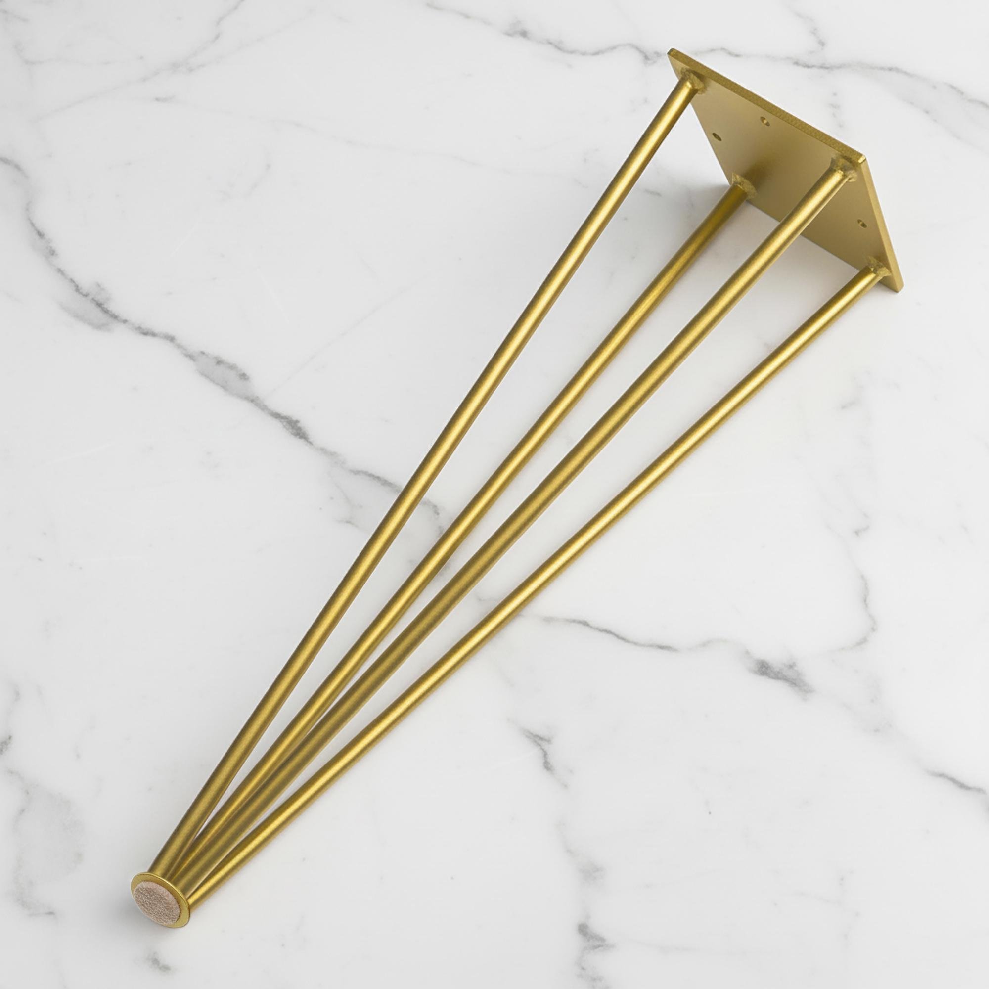 Ножка-шпилька для журнального стола из металла 450 мм Золотой (1147) - фото 1 Ножка-шпилька для журнального стола из металла 450 мм Золотой (1147) - фото 1