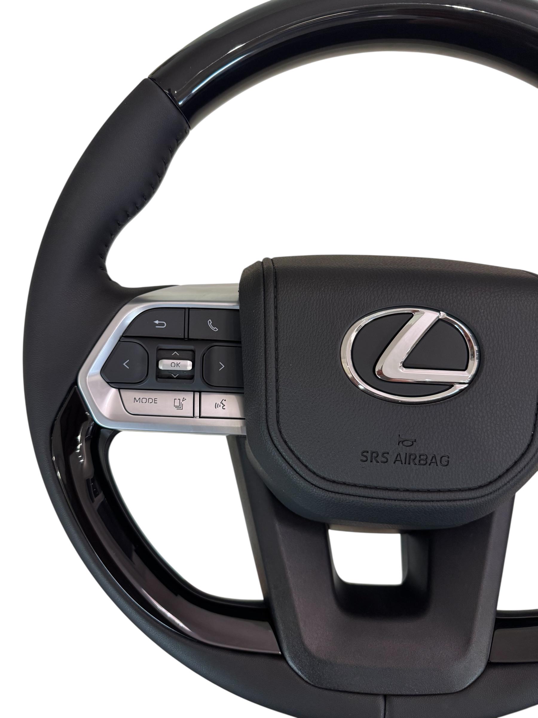 Кермо для Lexus LX470/GX470 в сборі рояльний лак логотип та кнопки хром (29726614) - фото 4 Кермо для Lexus LX470/GX470 в сборі рояльний лак логотип та кнопки хром (29726614) - фото 4