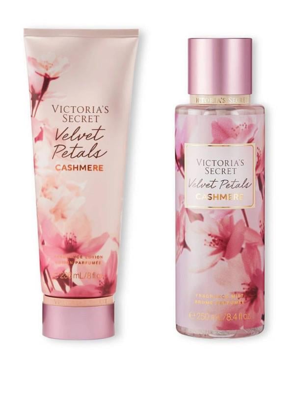 Подарочный набор Victoria's Secret Velvet Petals Cashmere спрей 250 мл и лосьон 236 мл (18804289)