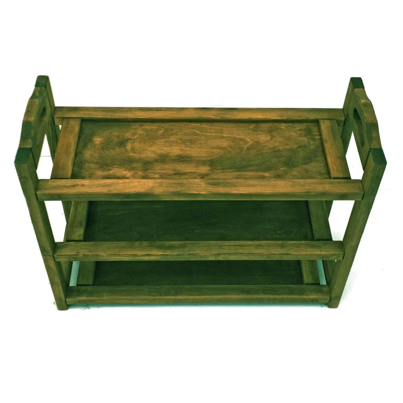 Полка для обуви из дерева Делемон 79х52 см Мускат (ПДО-79522007)