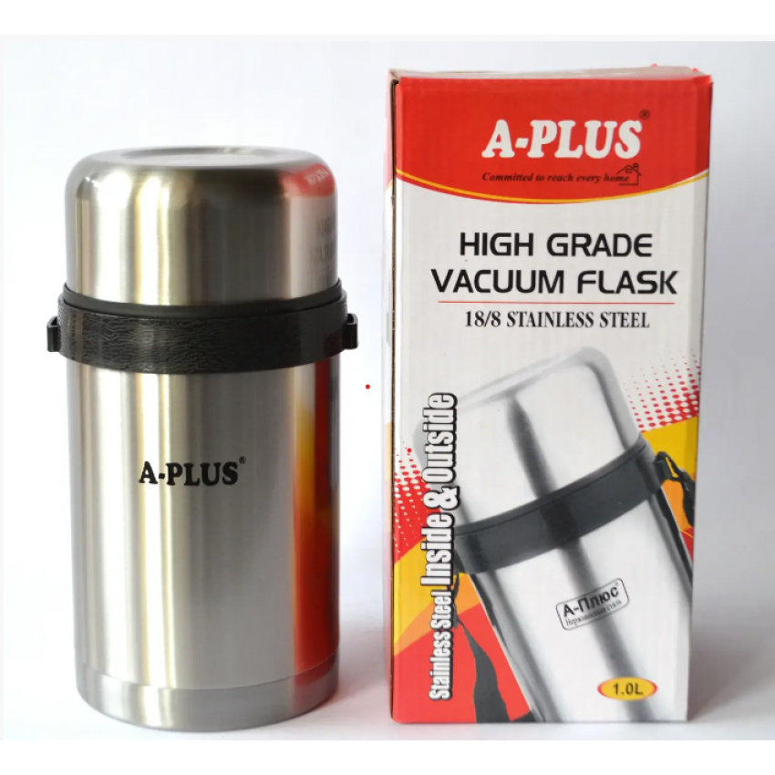Термос харчовий A-PLUS 1664 із нержавіючої сталі 1 л (1176785212) - фото 1 Термос харчовий A-PLUS 1664 із нержавіючої сталі 1 л (1176785212) - фото 1