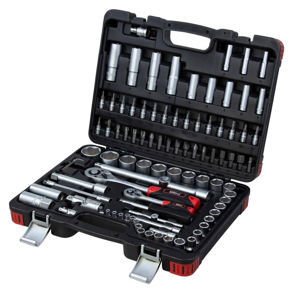 Набор насадок торцевых Ultra Taiwan + битыы 1/4" 1/2" 94 шт. CrV (6003142)