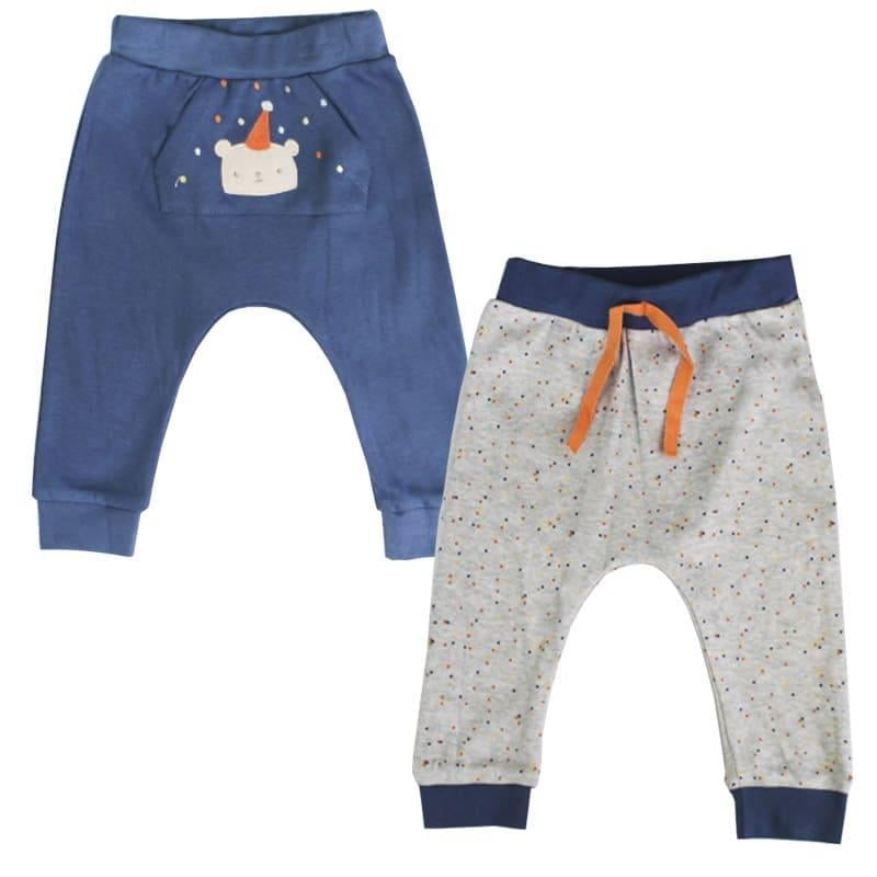 Штанишки набор Bebetto Т2033 2 шт. 74-80 см Синий/Серый Штанишки набор Bebetto Т2033 2 шт. 74-80 см Синий/Серый