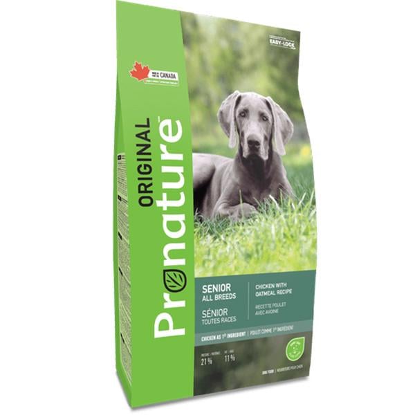 Корм сухой для пожилых и малоактивных собак Pronature Senior Chicken Oatmeal курица 11,3 кг (ПРОССК11_3)